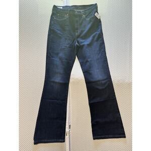 Gap Denim High-Rise ‘70’s Flare Jeans Size 32 Dark Indigo Stretch 32x35 14T
